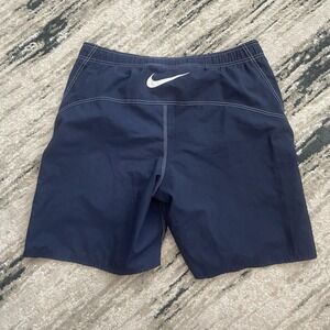Vintage Y2K Nike GreyTag Navy‎ Blue Shorts USA Men's Size L